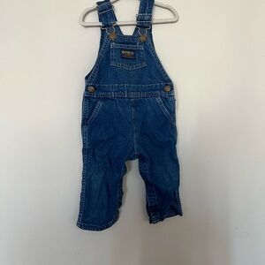 Vintage OshKosh B'gosh Classic Blue Overalls for Kids 18M